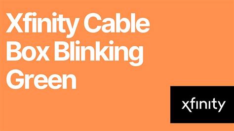 what does it mean when your xfinity wifi box is blinking green