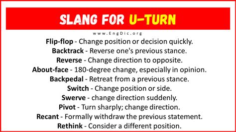 what does left turn mean in slang