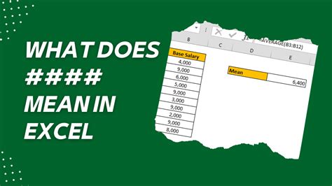 what does mean in excel