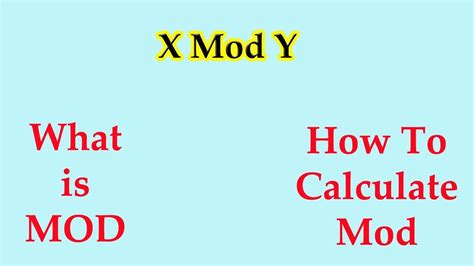 what does mod 3 mean in math