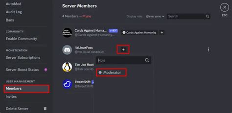 what does mod do in discord