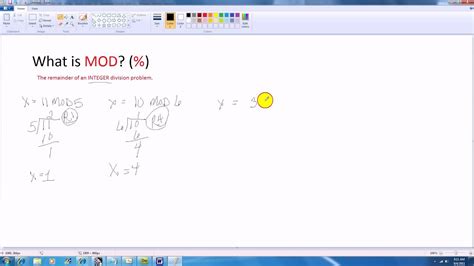 what does mod mean in ap computer science