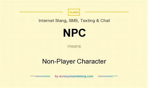 what does npc mean in texting slang