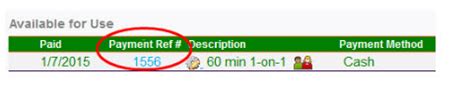 what does payment reference number mean