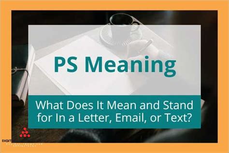 what does ps mean in text from a guy