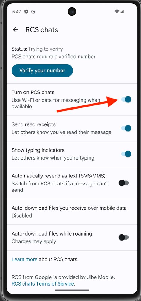 what does rcs mean when texting android on iphone