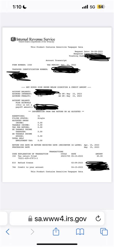 what does return due date mean on irs transcript