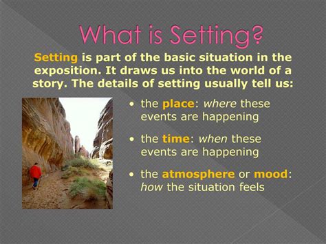 what does setting include in a story