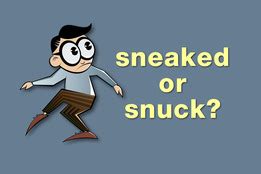 what does snuck in mean