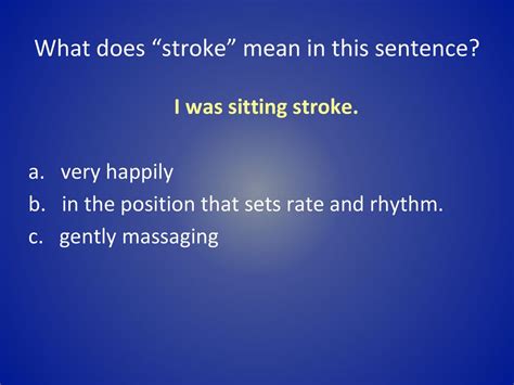 what does stroke mean in text