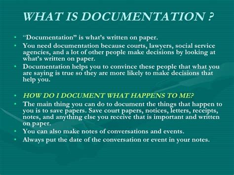 what does subjective documentation mean