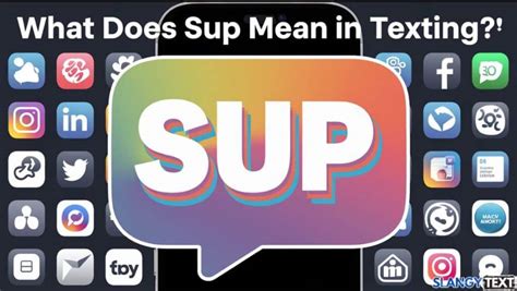 what does sup mean in text message