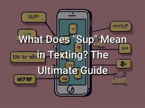 what does sup mean in texting from a guy