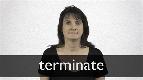 what does terminate mean in english