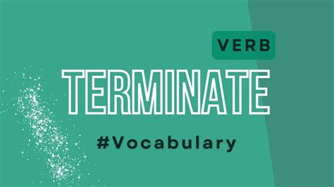 what does terminate mean in spanish