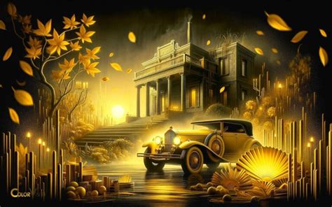 what does the colour yellow represent in the great gatsby
