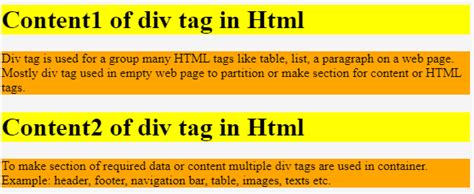 what does the div tag stand for in html