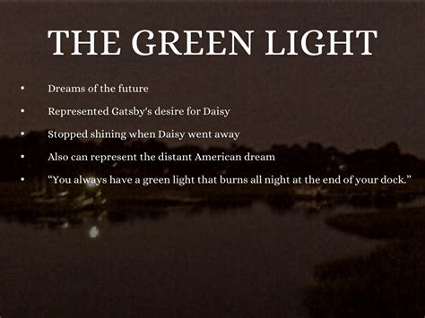 what does the green light represent in the great gatsby chapter 5