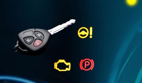 what does the key warning light mean on a car