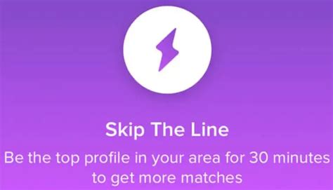 what does the lightning bolt do on tinder