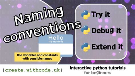 what does the naming convention in python promote