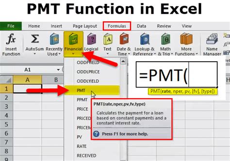 what does the pmt formula in excel mean