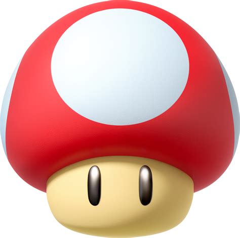 what does the red mushroom do in mario