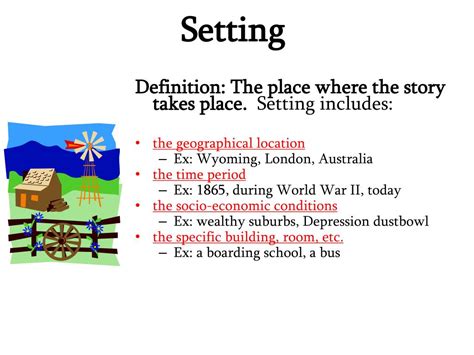 what does the setting include