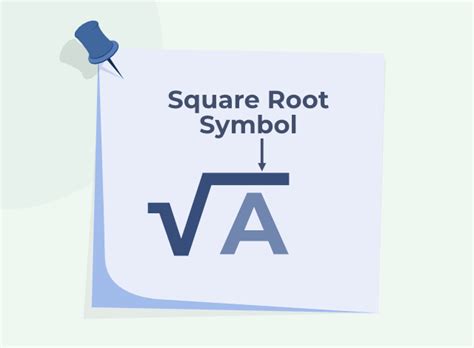 what does the square root symbol mean in math