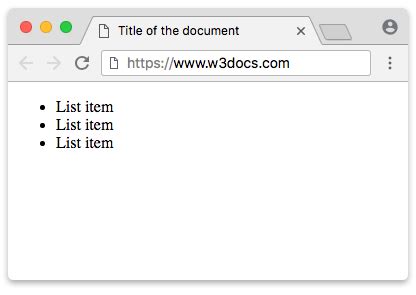 what does the ul tag stand for in html