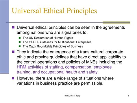what does the universal ethical principle stage prioritize
