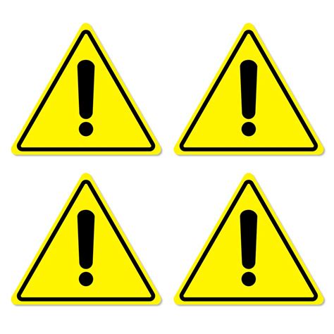 what does the yellow triangle light with exclamation point mean