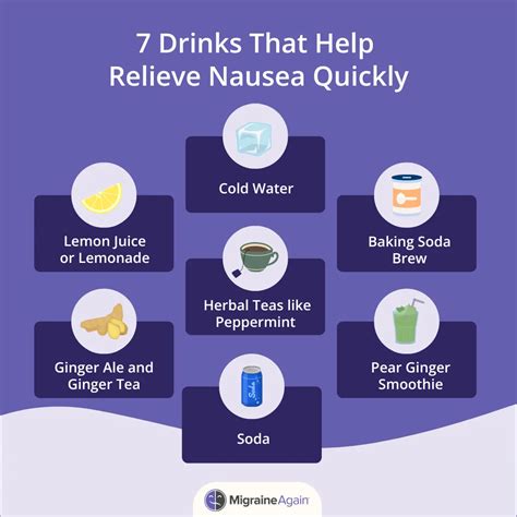 what drinks relieves nausea fast