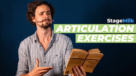what exercises can actors and others do to improve articulation