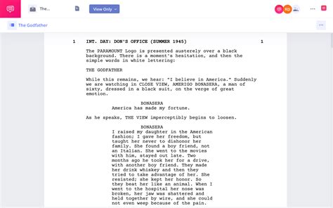 what font is used for script writing