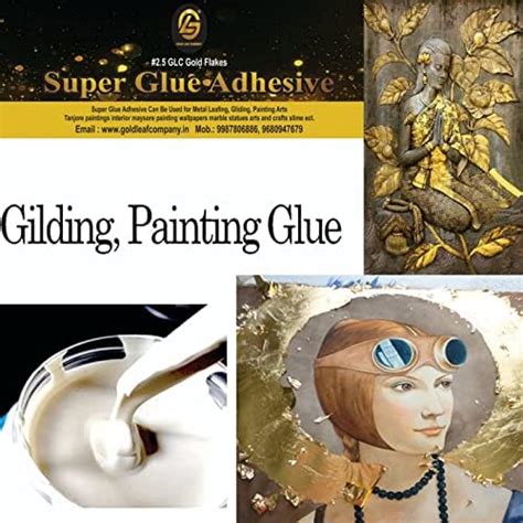 what glue to use for gold leaf on canvas