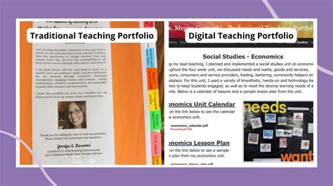 what goes in a teaching portfolio