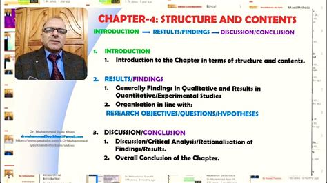 what goes in chapter 4 of a dissertation