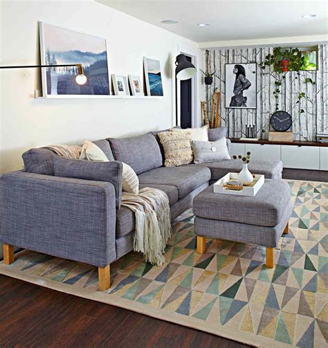 what goes with light grey sofa