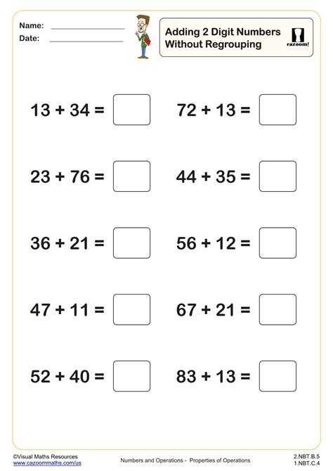 what grade is adding 2 digit numbers