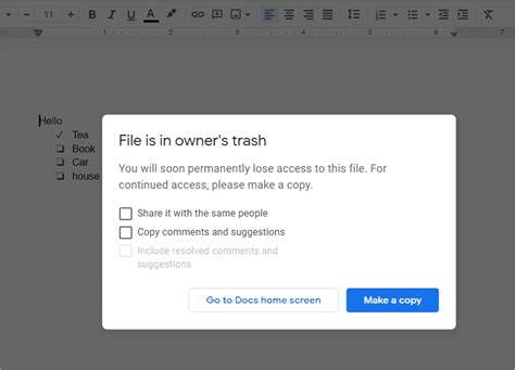 what happens if i delete a shared file from google drive