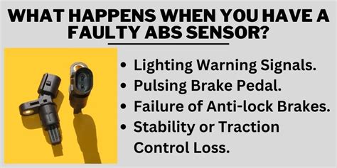what happens when an abs sensor fails