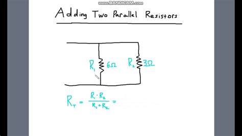 what happens when you put two resistors in parallel