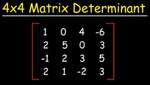 what is 4 by 4 matrix