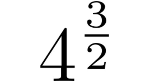 what is 4 power 3 2