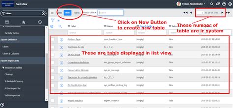 what is a base table in servicenow