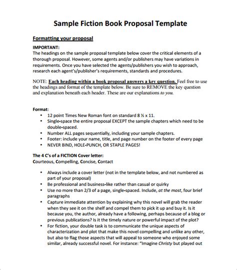 what is a book proposal example