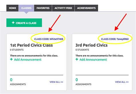 what is a classroom code