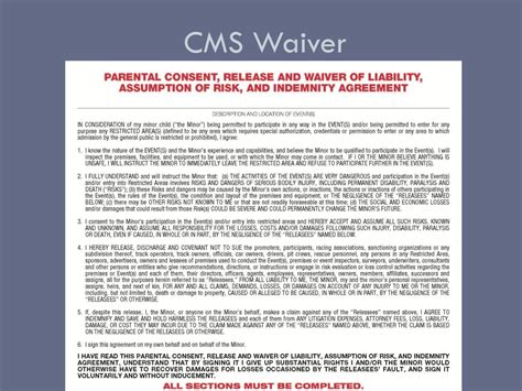what is a cms waiver