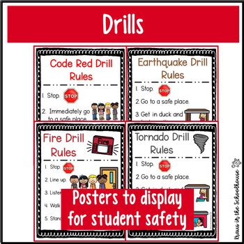 what is a code red drill in school
